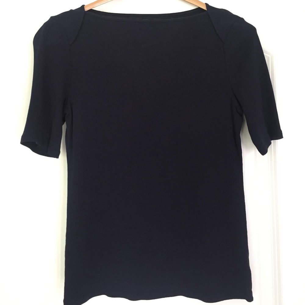 Navy 1/4 Sleeve Top